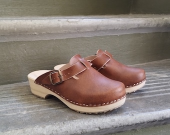 Swedish Wooden Clogs for Women and Men 36-46 in Black