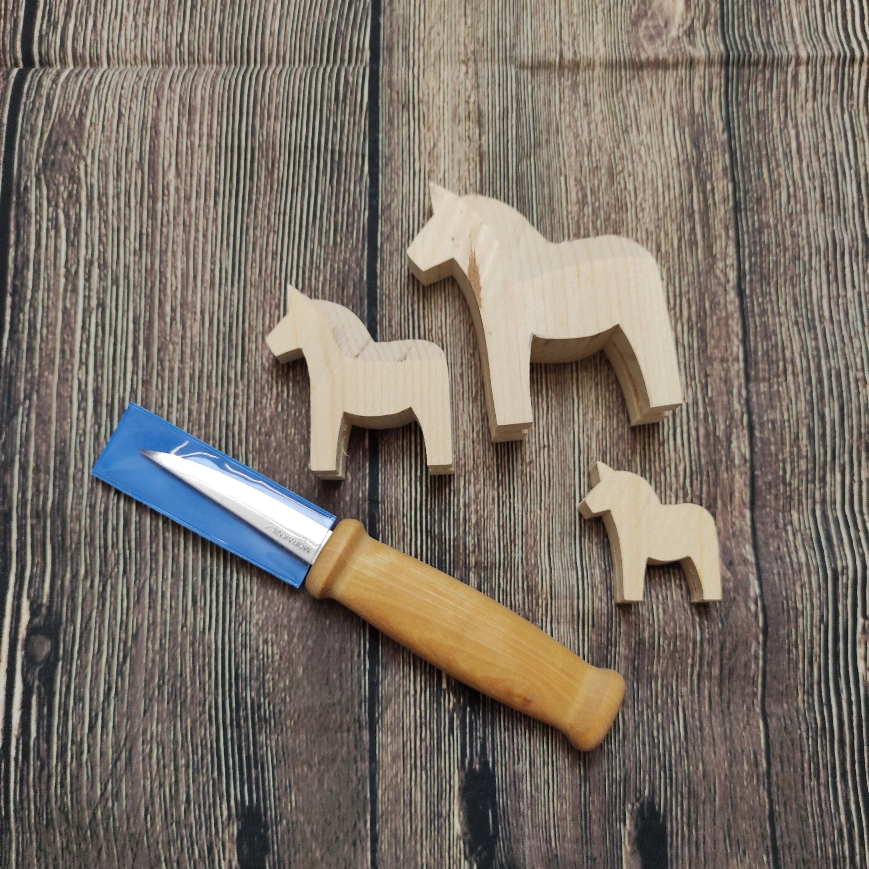 Wood Carving Tools Set for Dala Horse Carving Knife 3 Horses - Etsy