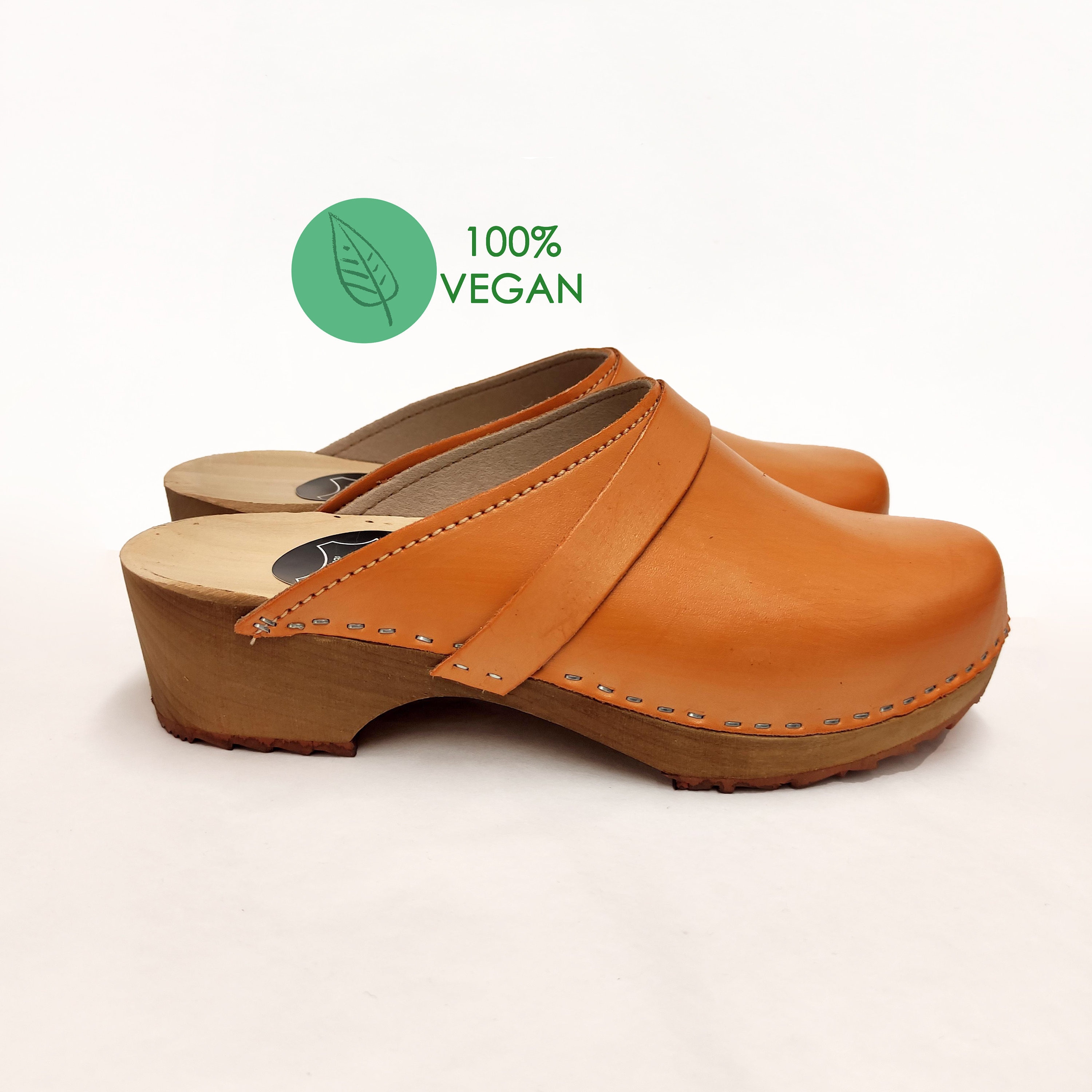 vegan wooden clogs
