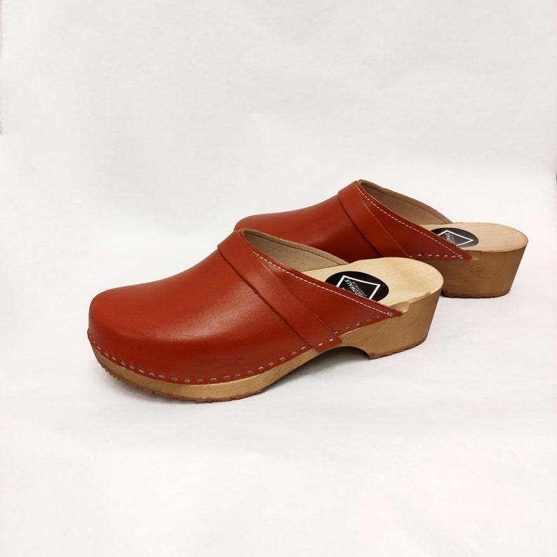 Vegan Swedish Clogs BONDA Handmade Clogs Vegan Leather Honey Etsy