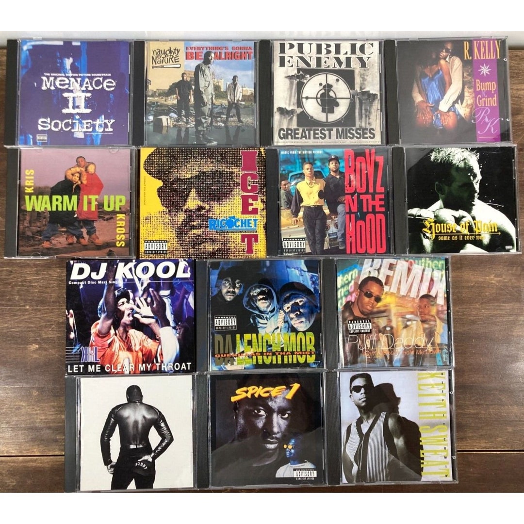 90s Hip-hop Rap R&B CD Lot of 14 Album Single Soundtrack Ice-t Da Lench ...