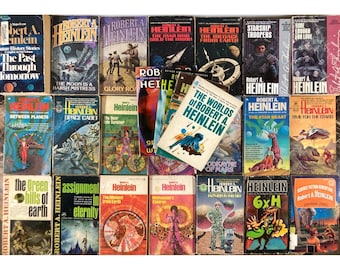 Robert A Heinlein 25 Book Vintage Sci-Fi Paperback Lot Del Rey Ace Signet
