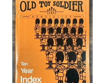 OLD TOY SOLDIER Newsletter Magazine Ten Year Index April 1988 Volume 12 #1 vgc