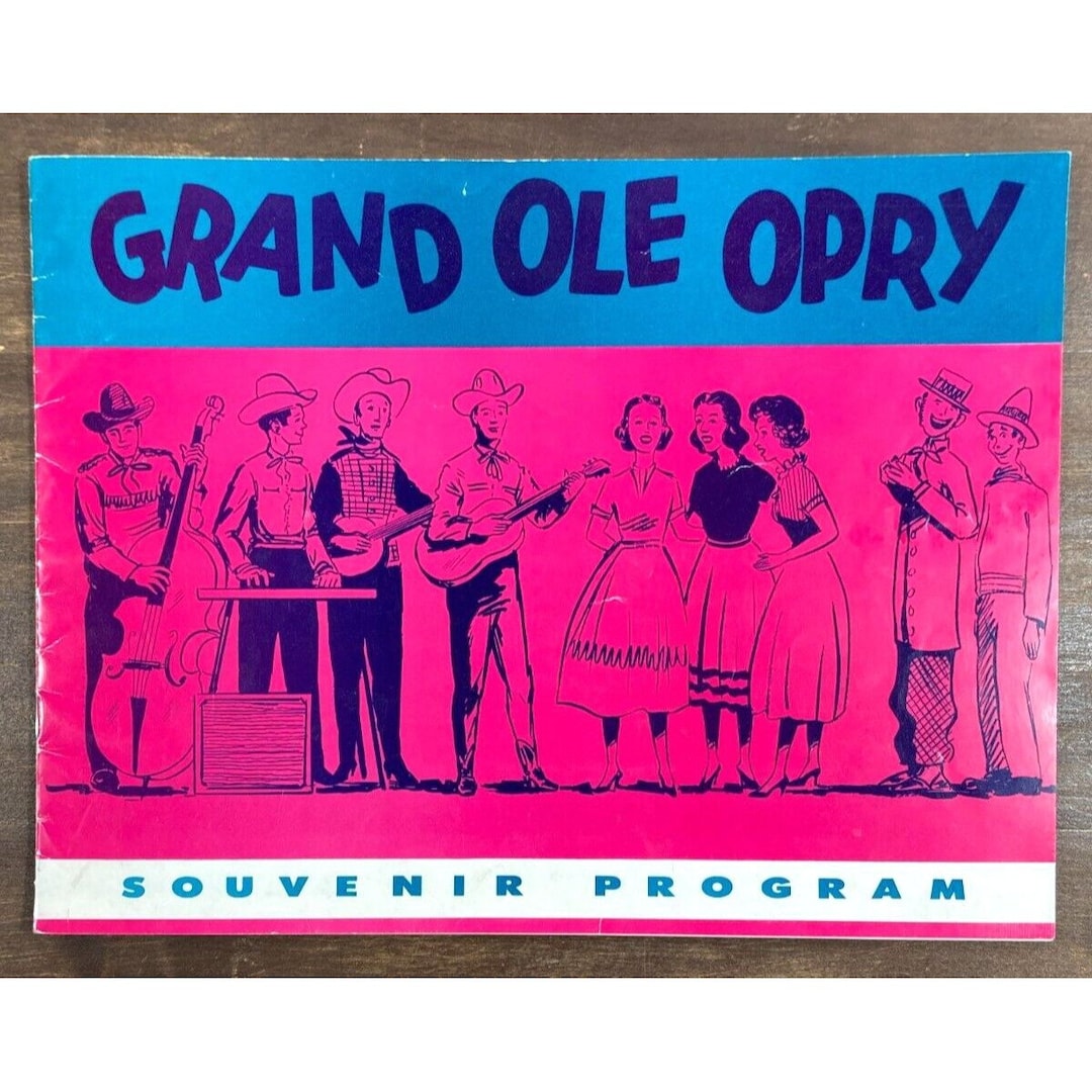 Vintage 1950s GRAND OLE OPRY Souvenir Program Elvis Presley Carter ...