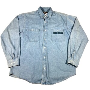 Denim Harley Shirt - Etsy