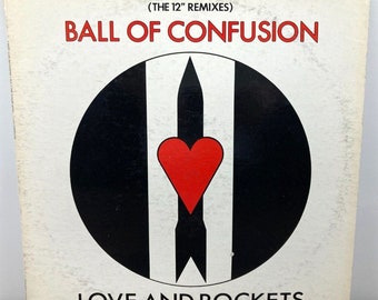 LOVE And ROCKETS Ball of Confusion 12" Remixes Single Vinyl VG++ Beggars Banquet