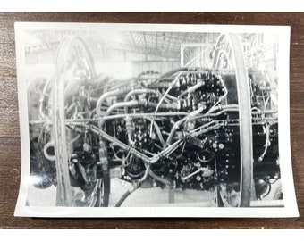 Vintage 1959 ALLISON J71-A-13 Turbojet Engine PHOTO 3.5x5 Douglas McDonnell Jet Plane Air Force