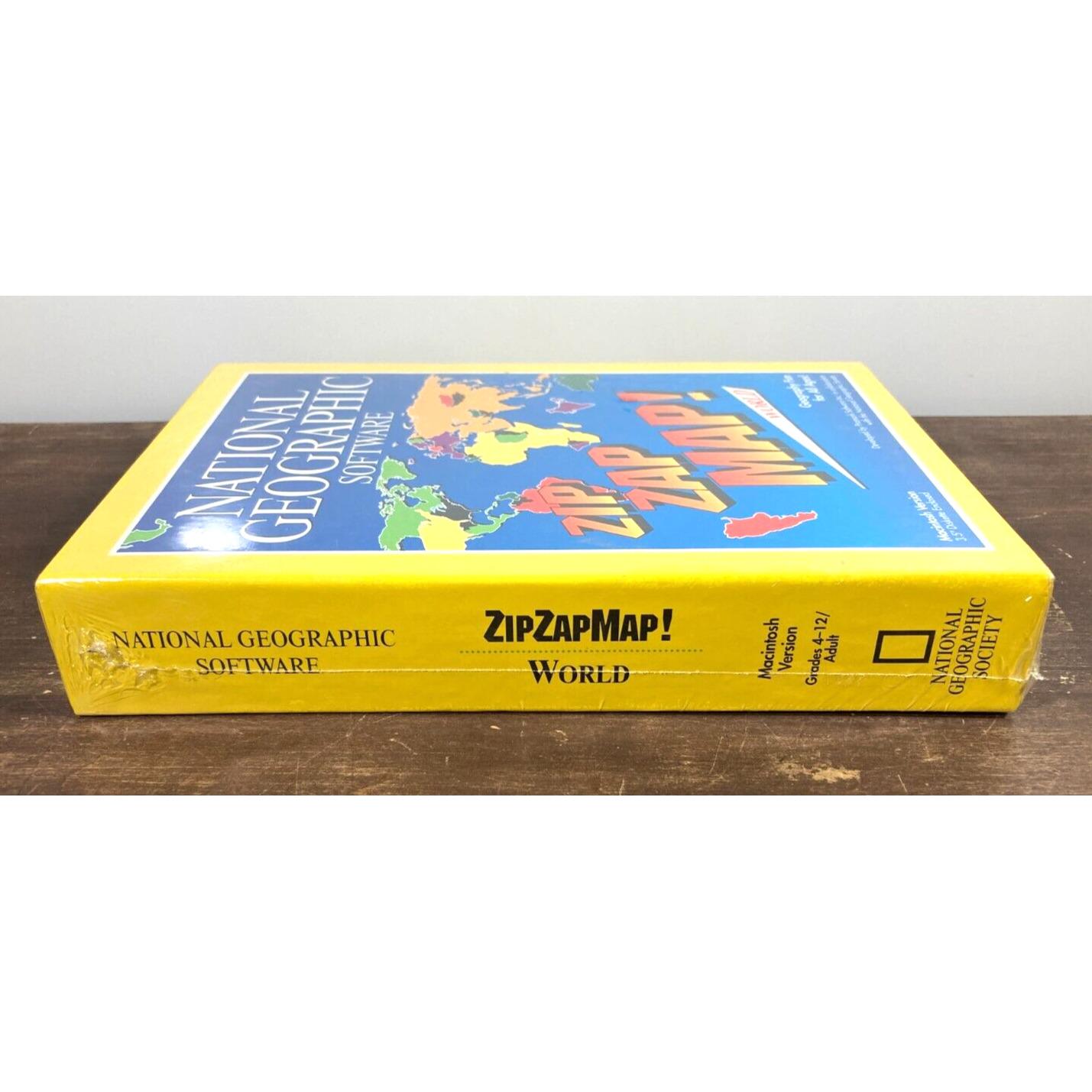 National Geographic Software Zip Zap Map! World Macintosh Mac 1994