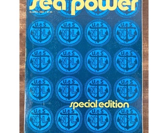 Sea Power US Navy League Magazine April 1983 Special Edition Naval Battleships