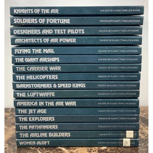 Lot of 16 The Epic of Flight Time Life Books Hardcover 1980 Aviation History WW2