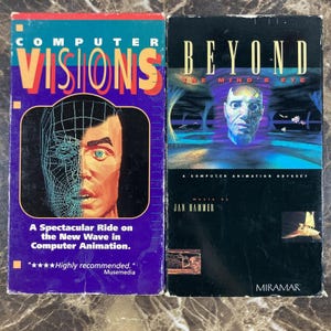 Computer Visions & Beyond The Mind's Eye Animation VHS 1991 1992 Tapes Tested