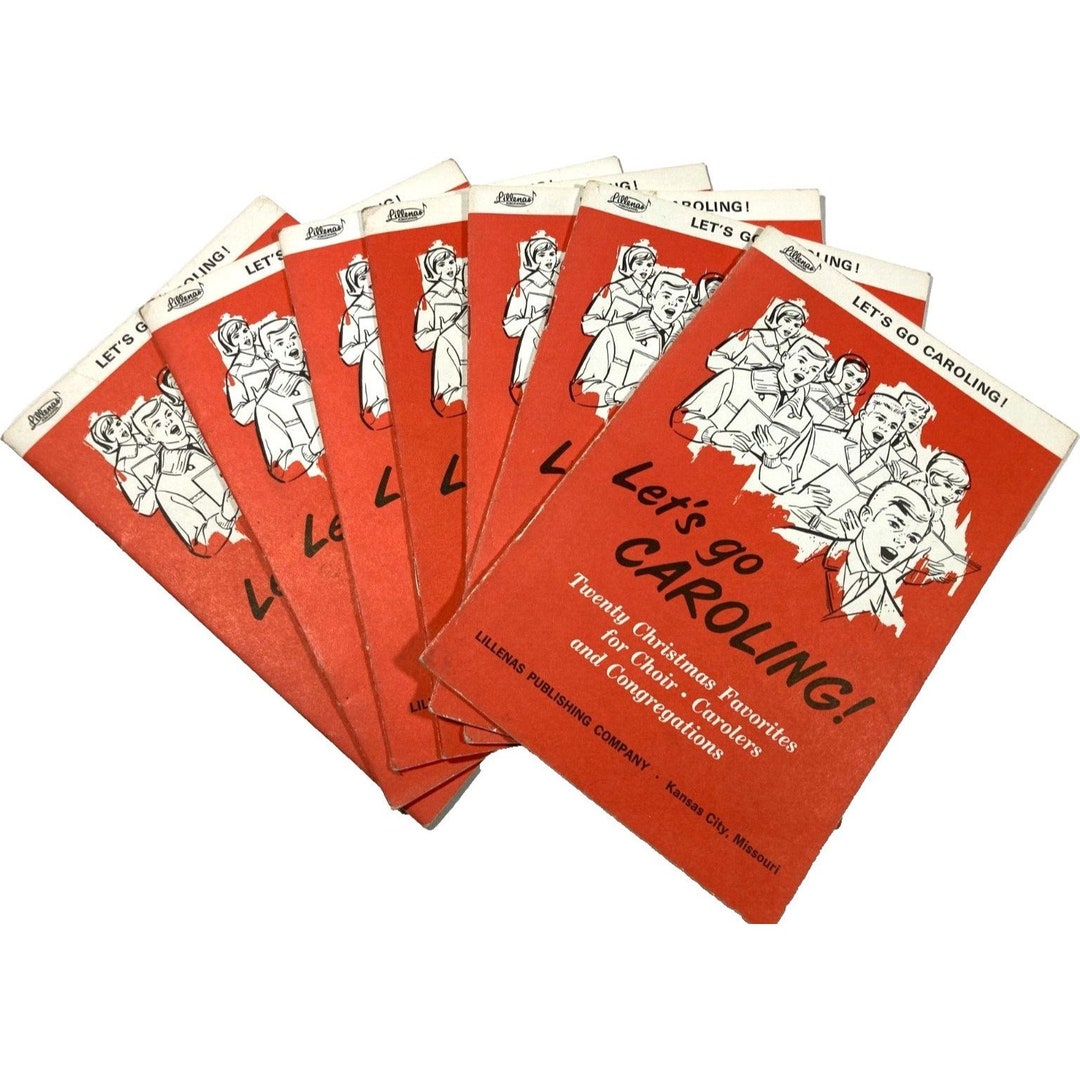lot-of-7-vintage-lets-go-caroling-christmas-carol-song-books-etsy