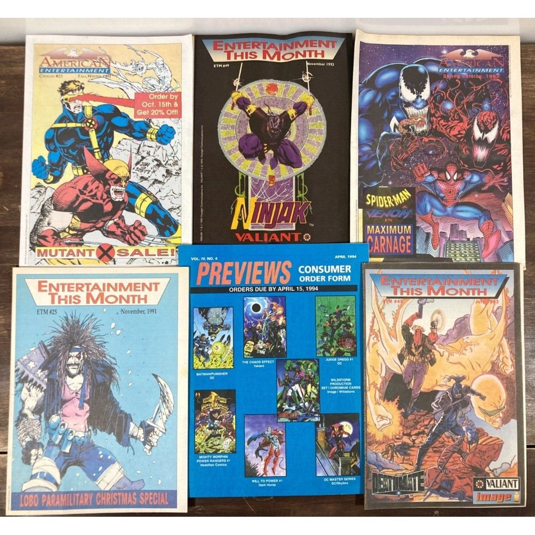199194 COMIC BOOK Catalog Lot 6 American Entertainment & ETM Spiderman