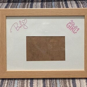 baby girl photo frame