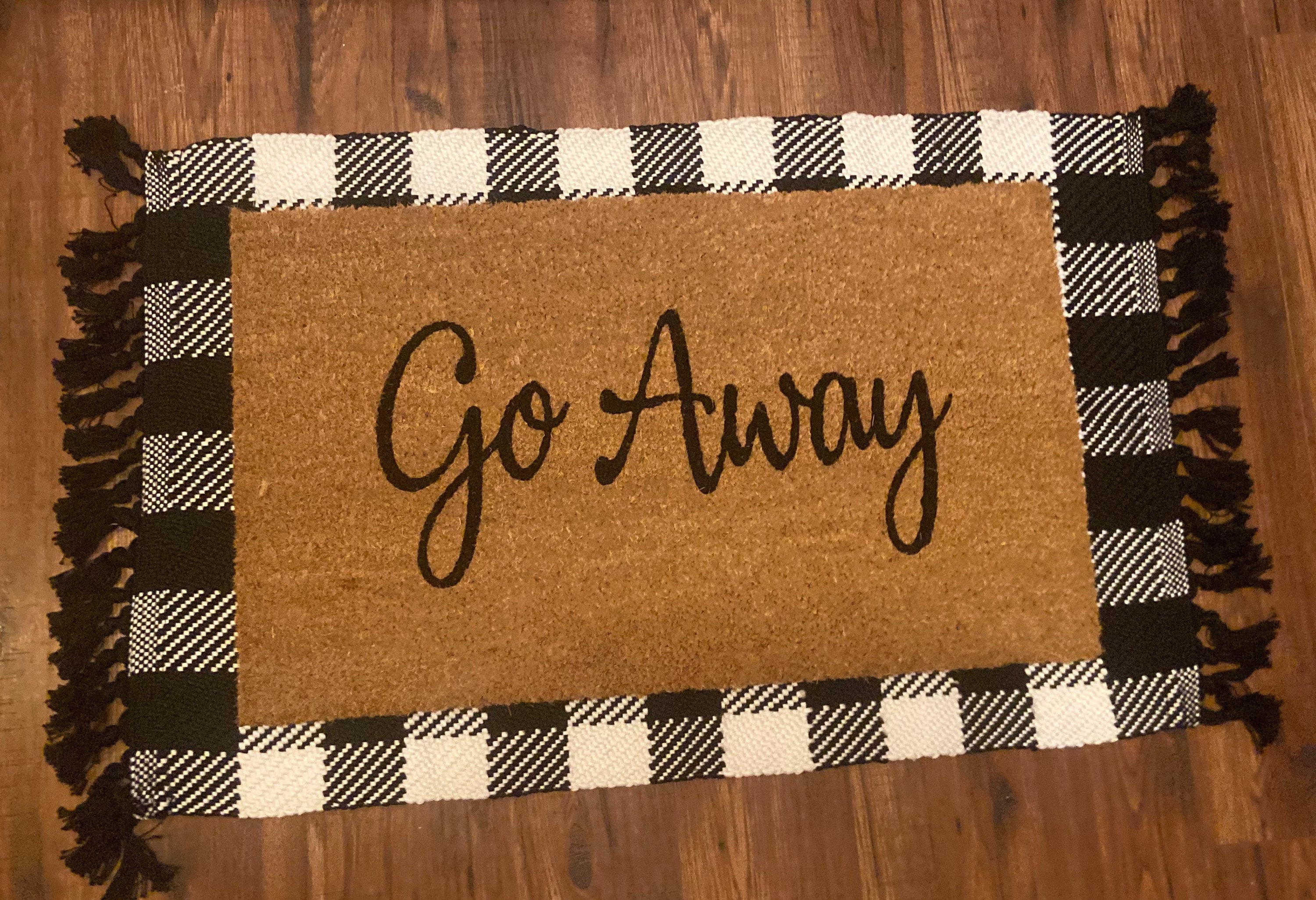 Go Away Doormat 18x30 inch doormat coir doormat Etsy