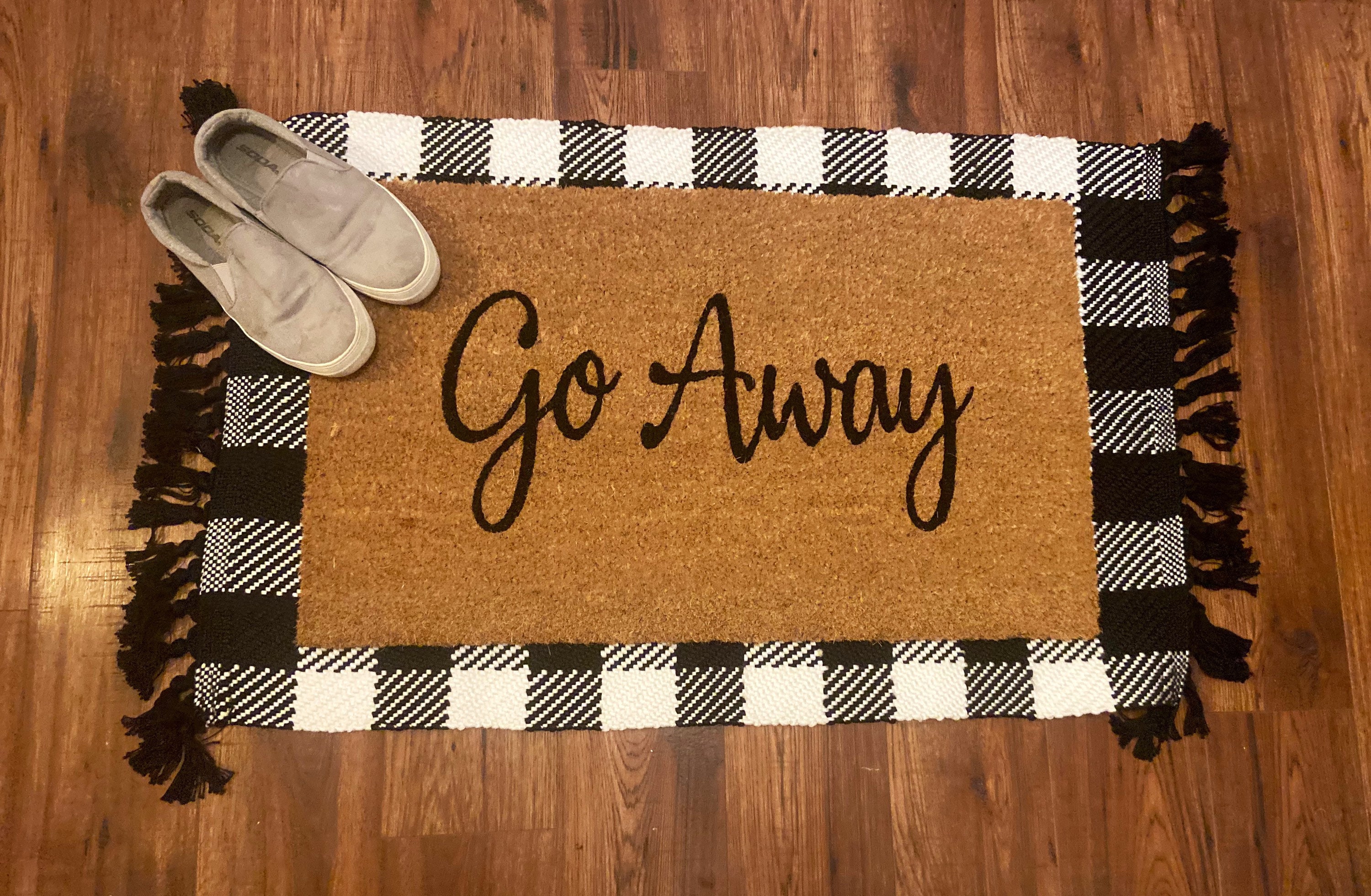 Go Away Doormat 18x30 inch doormat coir doormat Etsy