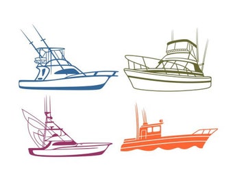 Download Fishing Boat Svg Etsy