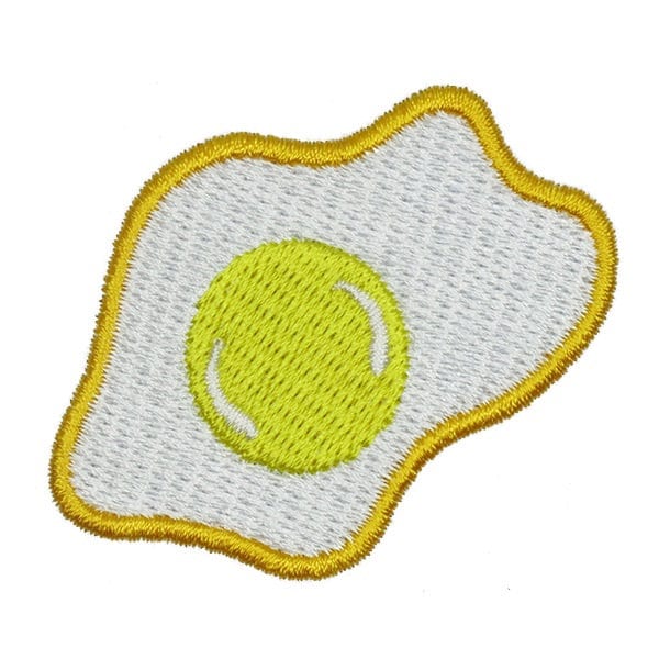 Fried Egg Embroidery Design - Instant Download