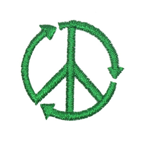 Recycle Peace Sign Embroidery Design - Instant Download