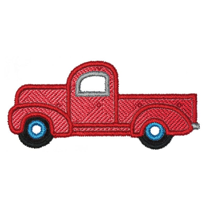 Vintage truck applique embroidery design instant download  etsy