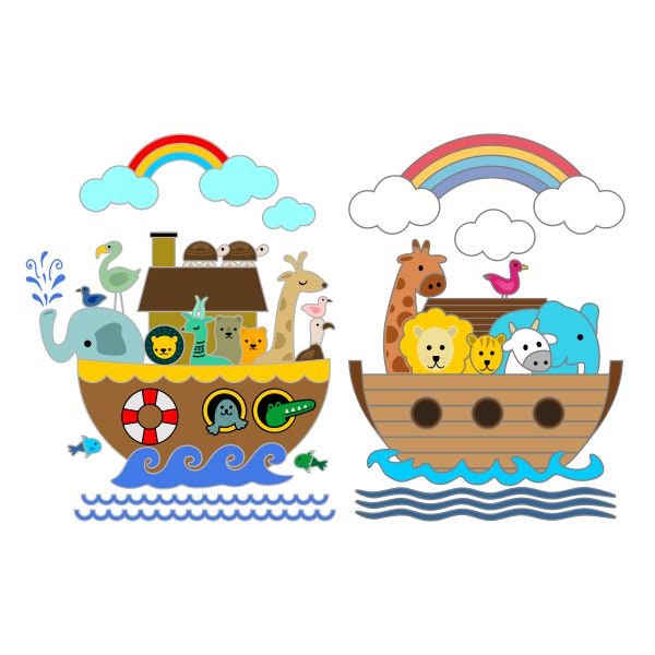 Noah Ark Cuttable Design Png Dxf Svg Eps File For Silhouette Etsy