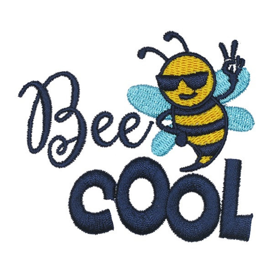 Estoy orgulloso Tipo delantero Grabar Bee Cool Embroidery Design Instant Download - Etsy Finland