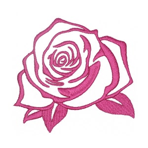 Rose Embroidery Design - INSTANT DOWNLOAD