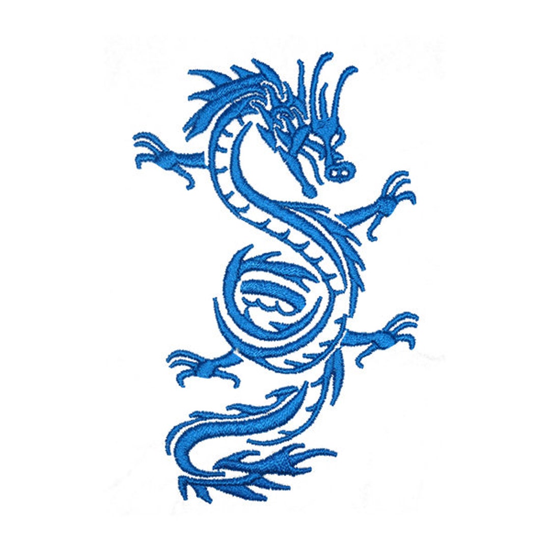 Dragon Embroidery Design Instant Download - Etsy