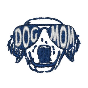 Dog Mom Sunglasses Embroidery Design - Instant Download