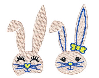 Rabbit Embroidery Design - Instant Download