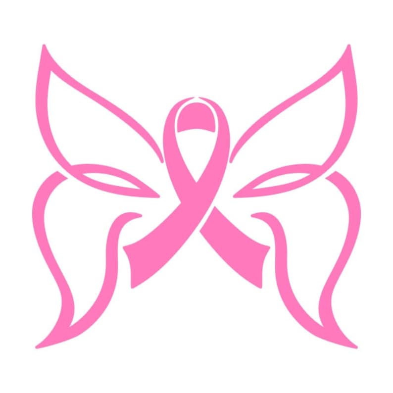 Pink Ribbon Cuttable Design PNG DXF SVG & Eps File for Etsy