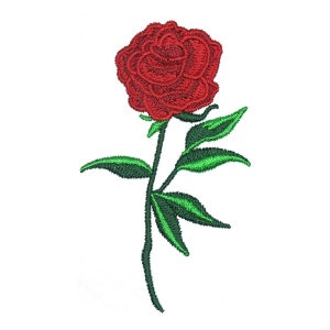 Rose Embroidery Design - Instant Download