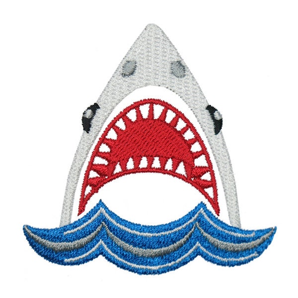 Shark Jaw Embroidery Design - Instant Download