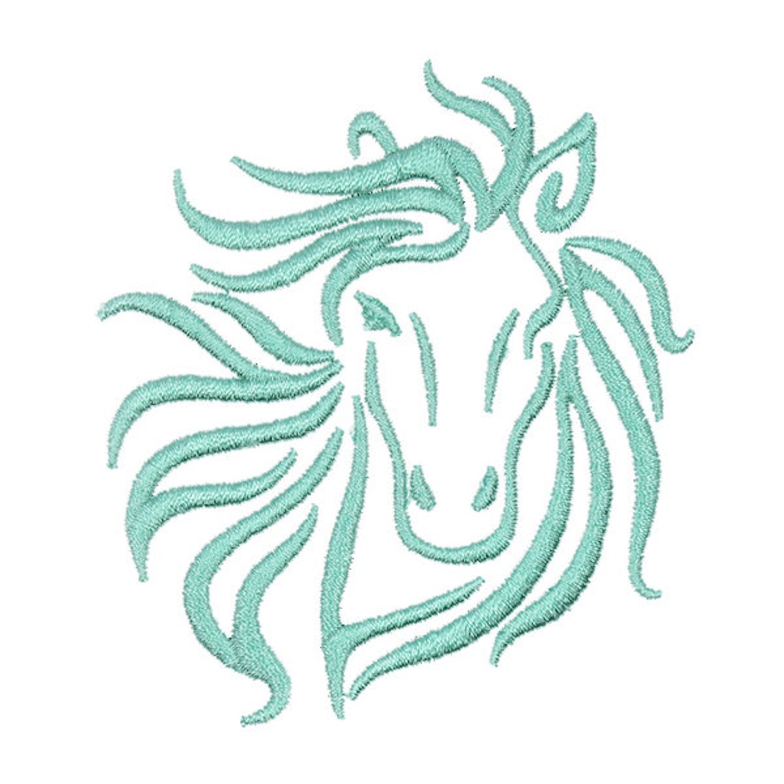Horse Head Embroidery Design Instant Download Etsy Hong Kong