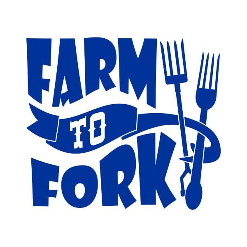 Farm to Fork Cuttable Design PNG DXF SVG & Eps File for Etsy
