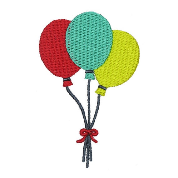 Balloons Embroidery Design Instant Download | Etsy