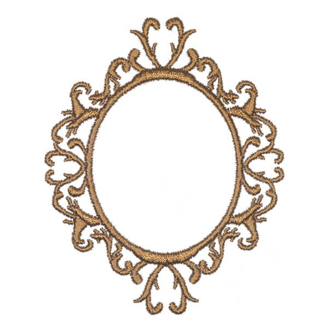 Baroque Embroidery Frame Instant Download Etsy