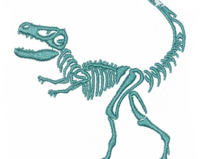 Dinosaur Skeleton Embroidery Design - Instant Download - Etsy