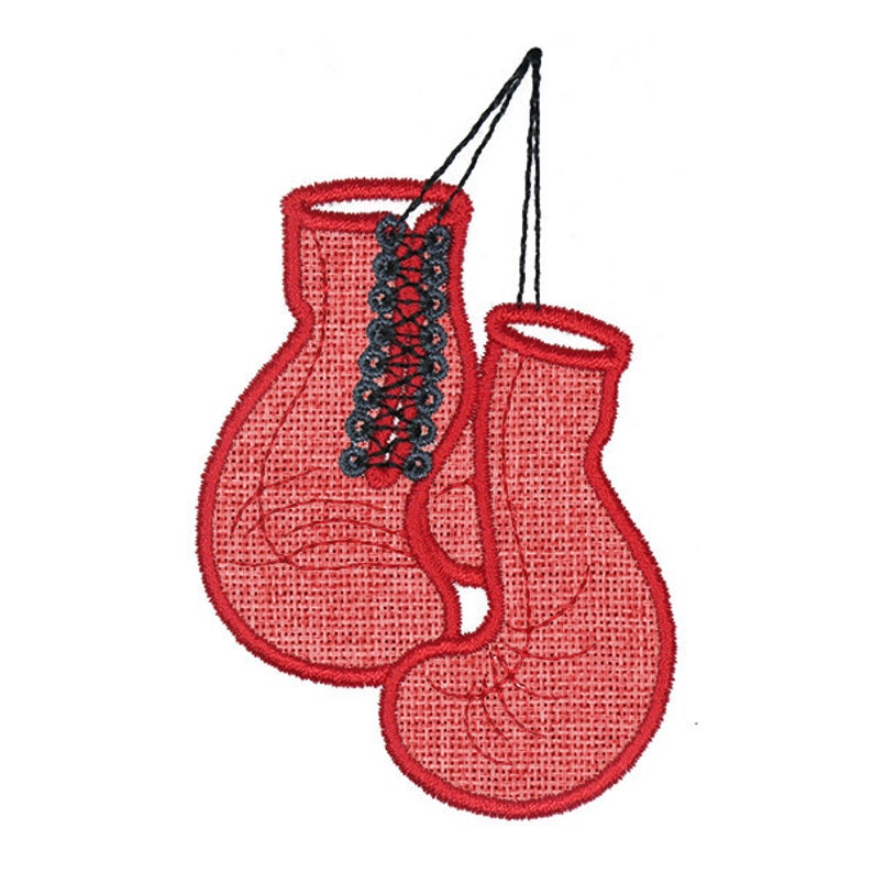 Boxing Gloves Embroidery Design Instant Download Etsy
