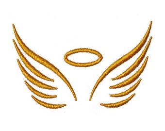 Angel Wings Embroidery Design - Instant Download