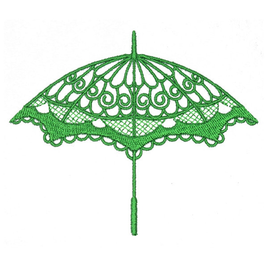 Flourish Umbrella Embroidery Design INSTANT DOWNLOAD Etsy
