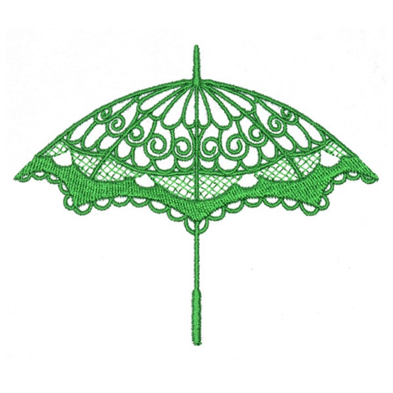 Flourish Umbrella Embroidery Design INSTANT DOWNLOAD Etsy