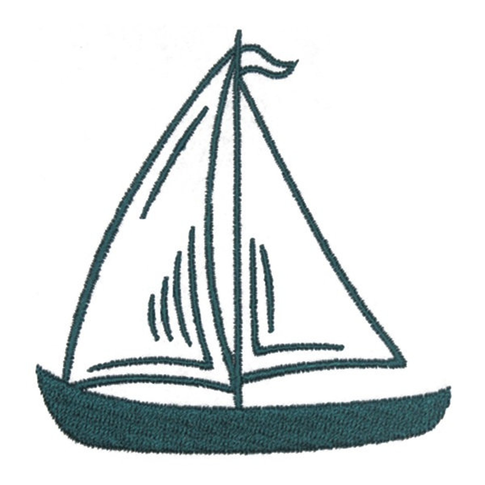 Sailboat Boat Embroidery Design Instant Download Etsy