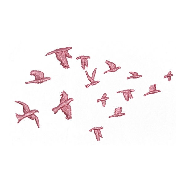 Flying Birds Embroidery Design - Instant Download