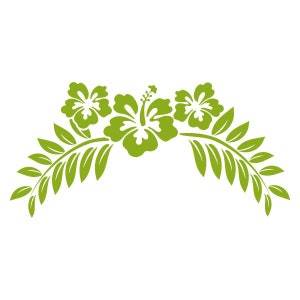 Tropical Hibiscus Wreath Cuttable Design PNG DXF SVG & Eps - Etsy