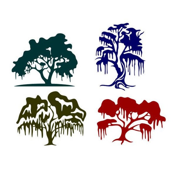 Spanish Moss Tree Vector