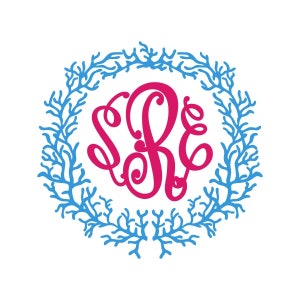 Coral Frame Cuttable Design PNG DXF SVG & eps File for - Etsy México