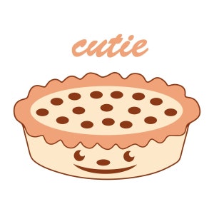 Cutie Pie Cuttable Design PNG DXF SVG &amp; Eps File for Silhouette Cameo ...