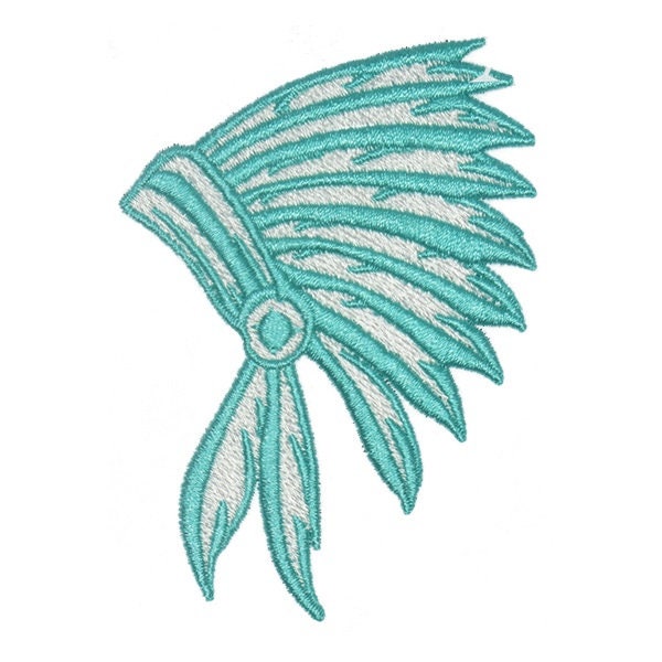 Indian Headdress Embroidery Design - Instant Download