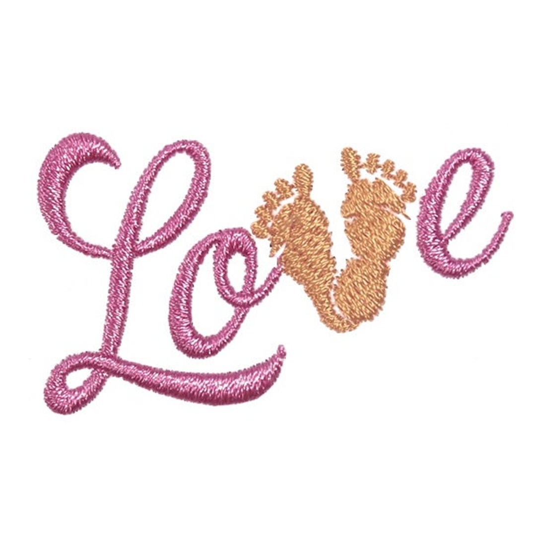 Newborn Love Baby Feet Embroidery Design Instant Download Etsy